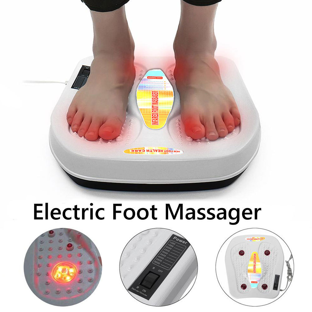 Wholesale Price Blood Circulation Leg Massage Machine Ems Vibration Heating Foot Massager ABS Foot Vibrator Free Spare Parts 3W