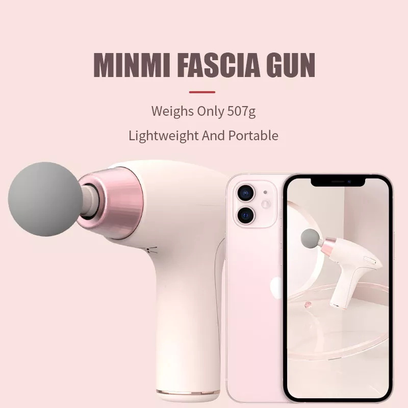 New Fashion Fascia Gun Full Body Muscle Tissue Deep Relaxation Pink Mini Electric Massage Gun For After Training