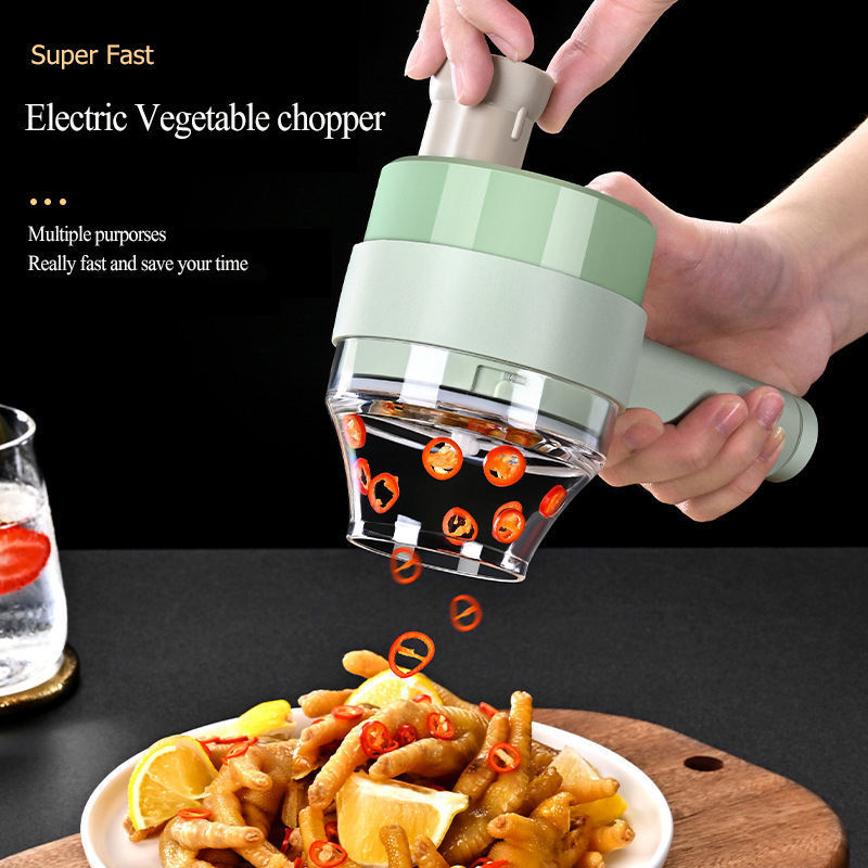 2023 Kitchen Portable Electric Hand Held Automatic Vegetable garlic Chopper