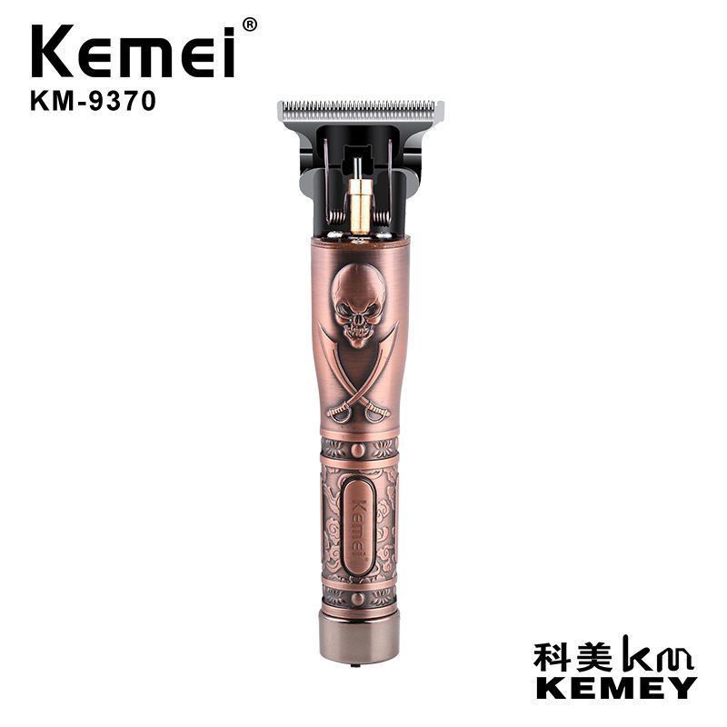 Cordless USB Trimmer Hair Cutting Machine Kemei km-9370 Heavy Hitter Baldheaded Hair Clipper Trimmer