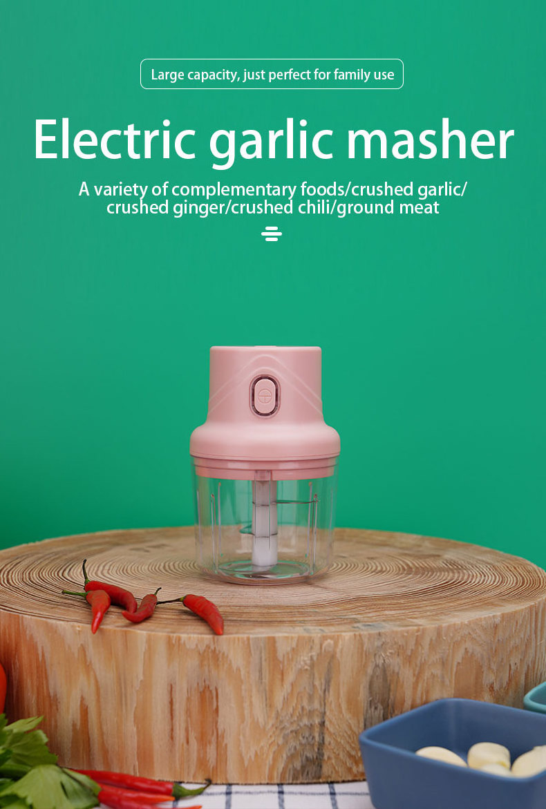 Electric Garlic Chopper, Onion Chopper, USB Charging Vegetable Mincer