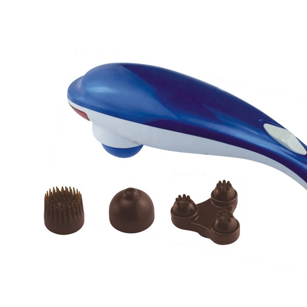 2021 new product dolphin massager electric handheld massager vibrator handle body massager