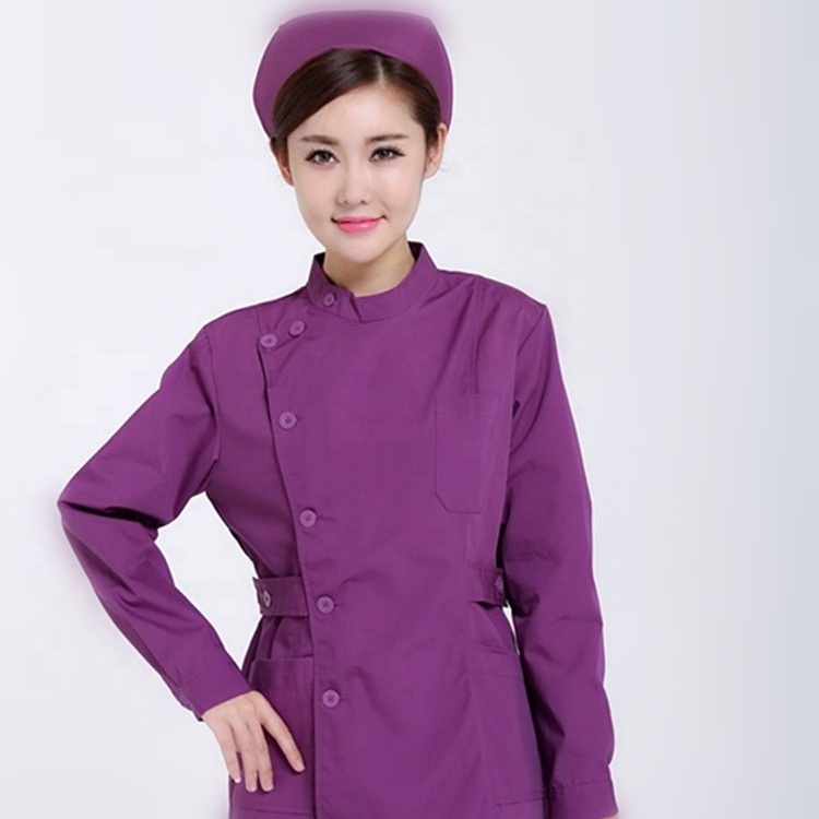 Polyester Spandex Moisture Absorption Anti-bacterial Hospital Nursing Uniforms Suit Nurse Uniform Medical Scrubs Fabric