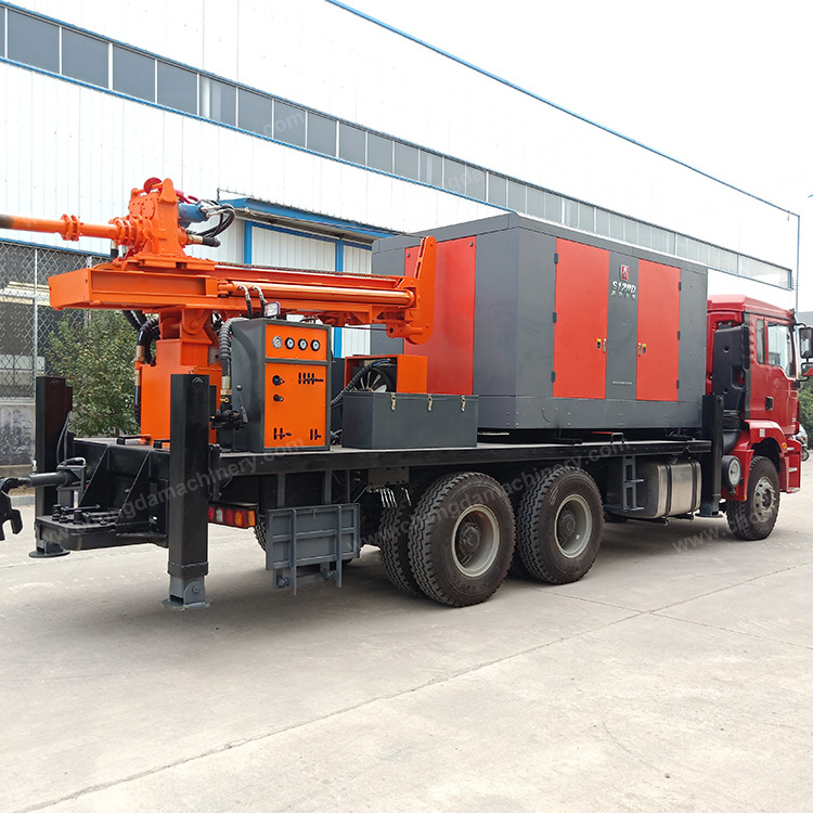 Truck Mounted Crawler Small Geotechnical Borehole Rc Drilling Rig Price