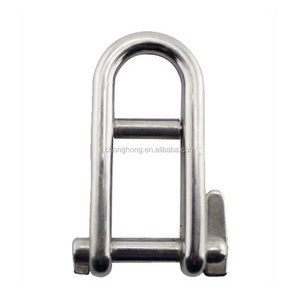 8mm High Polished Stainless Steel AISI304/316 Key Safety Pin Halyard Shackle with Bar