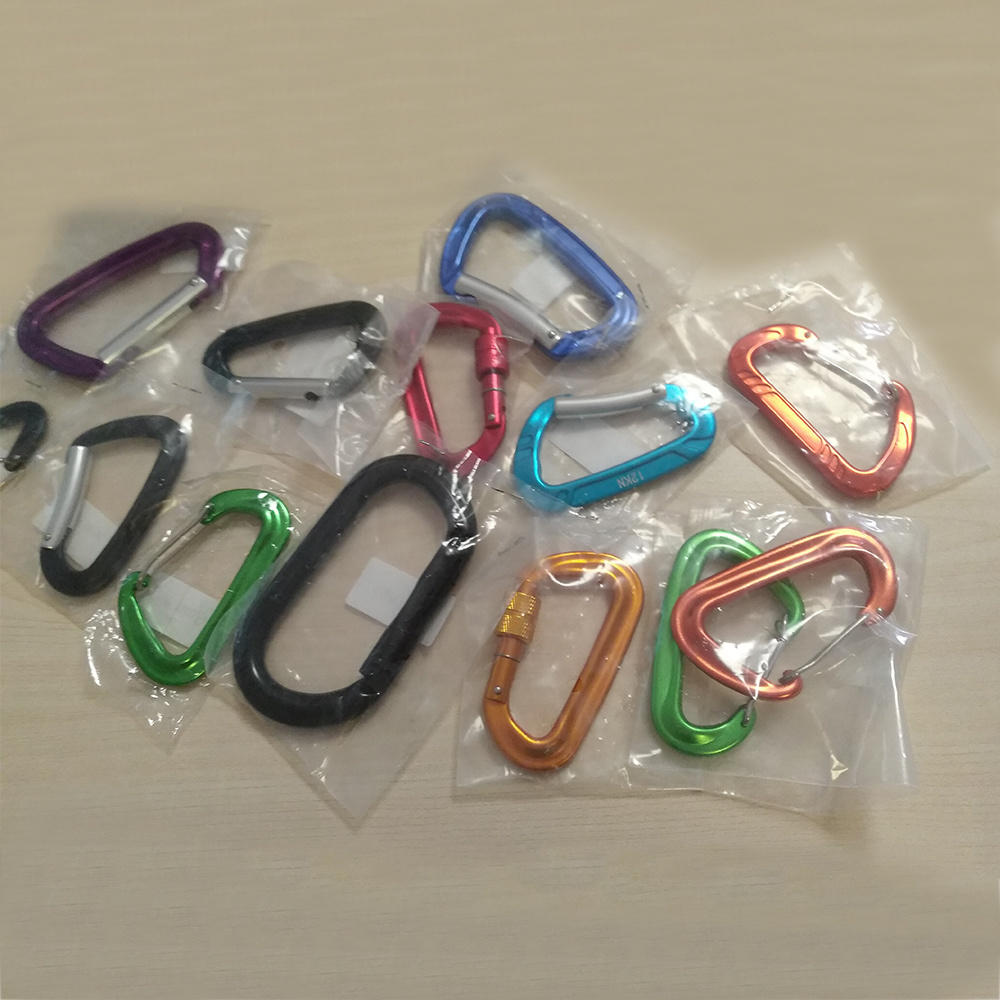 Heavy Duty Carabiner Clip Lightweight Caribeener Clips Aluminum Wiregate Caribeaners for Hammocks,Camping, Key Chains