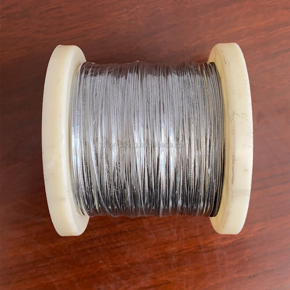 In stock Wholesale Price 1*19 Steel Cable Rope Wires 0.9mm Inox Cable 1x19 Stainless Steel Wire Rope