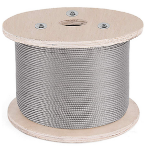 1/8" 3/16" 1/4" 316 SS Cable Aircraft Cable 1x19 7x7 7x19 T316 Stainless Steel Wire Rope for Deck Cable Railing Hardware