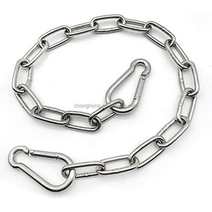 Heavy Duty SS Chain Link 0.24 inch Stainless Steel Link Chain for Punching Bags Hanging Chair Hammocks Swing Trapeze Yoga