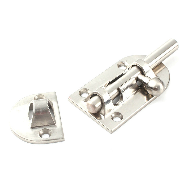 Stainless Steel Barrel Bolt Furniture Hardware Folding Door Hinges Gate Lock Bolt Latche