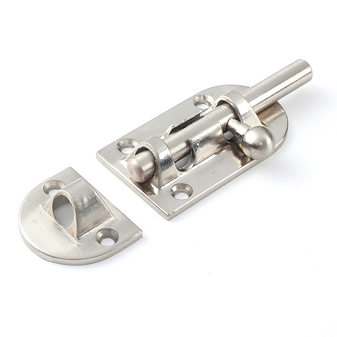 Stainless Steel Barrel Bolt Furniture Hardware Folding Door Hinges Gate Lock Bolt Latche