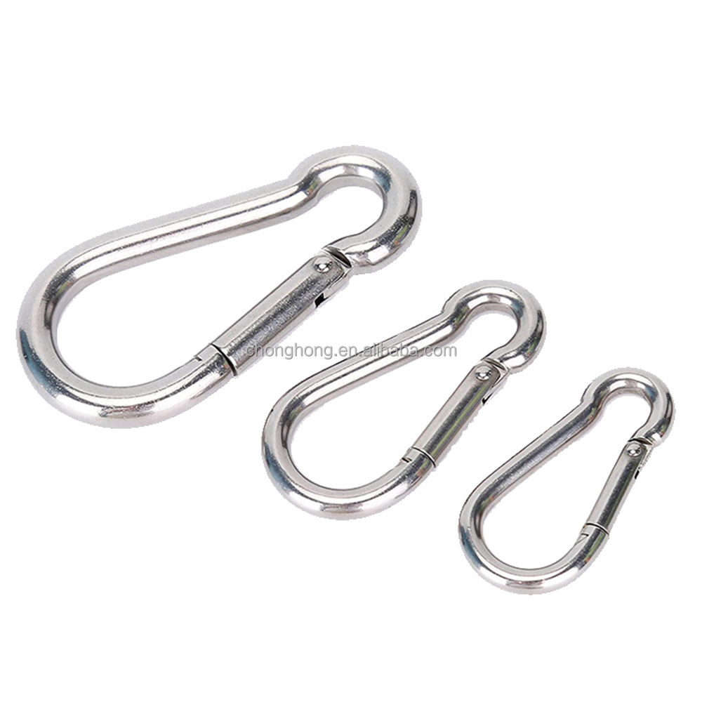 Heavy Duty Carabiners Carabiner Clips Large Stainless Steel Spring Snap Hook for Hammock, Lifting and Hanging