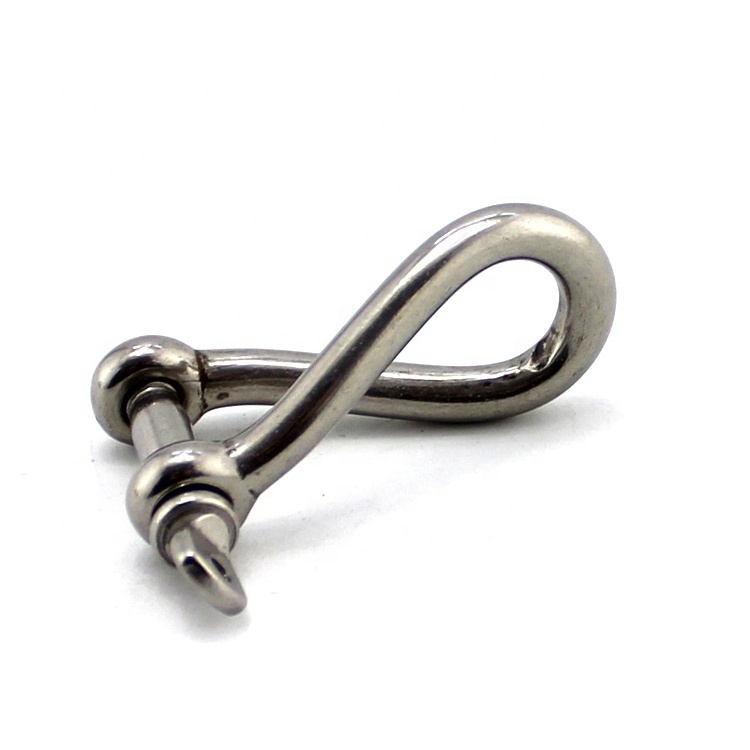 8mm Stainless steel shackle twist shackle collar pin shackle