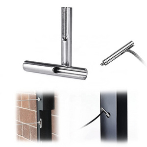 T316 Stainless Steel Terminal Toggle Anchor Angle Adjustable 1/8" Invisible Cable Railing Kit for Metal Post Stair Deck