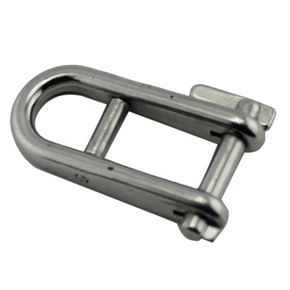 8mm High Polished Stainless Steel AISI304/316 Key Safety Pin Halyard Shackle with Bar