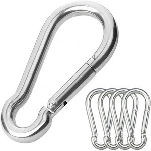 Heavy Duty Carabiners Carabiner Clips Large Stainless Steel Spring Snap Hook for Hammock, Lifting and Hanging