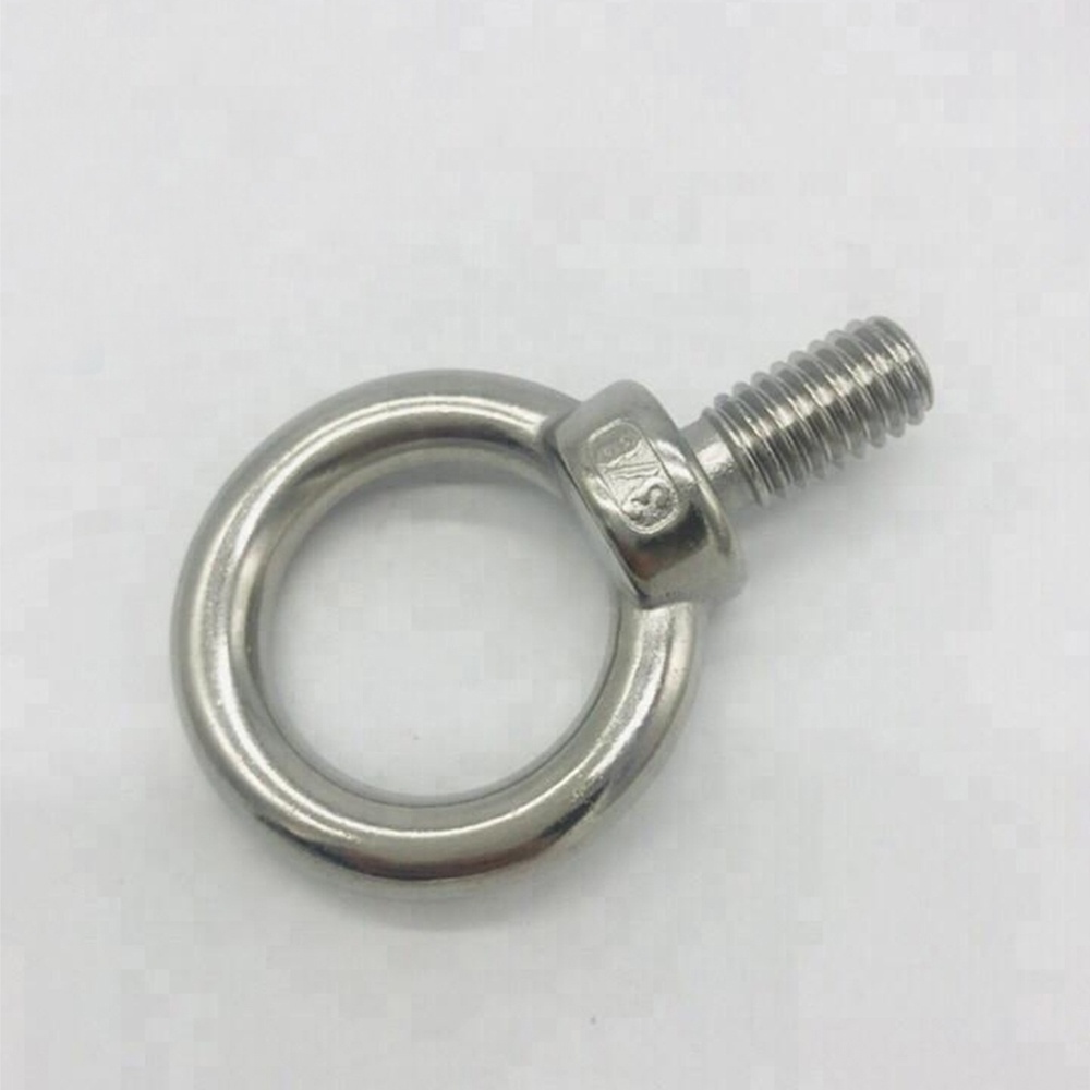 High Quality Stainless Steel 304 316 M6 M8 M10 M12 JIS Type 1168 Din 580 DIN582 Eye Bolt Lifting Bolt Rigging Hardware Fittings