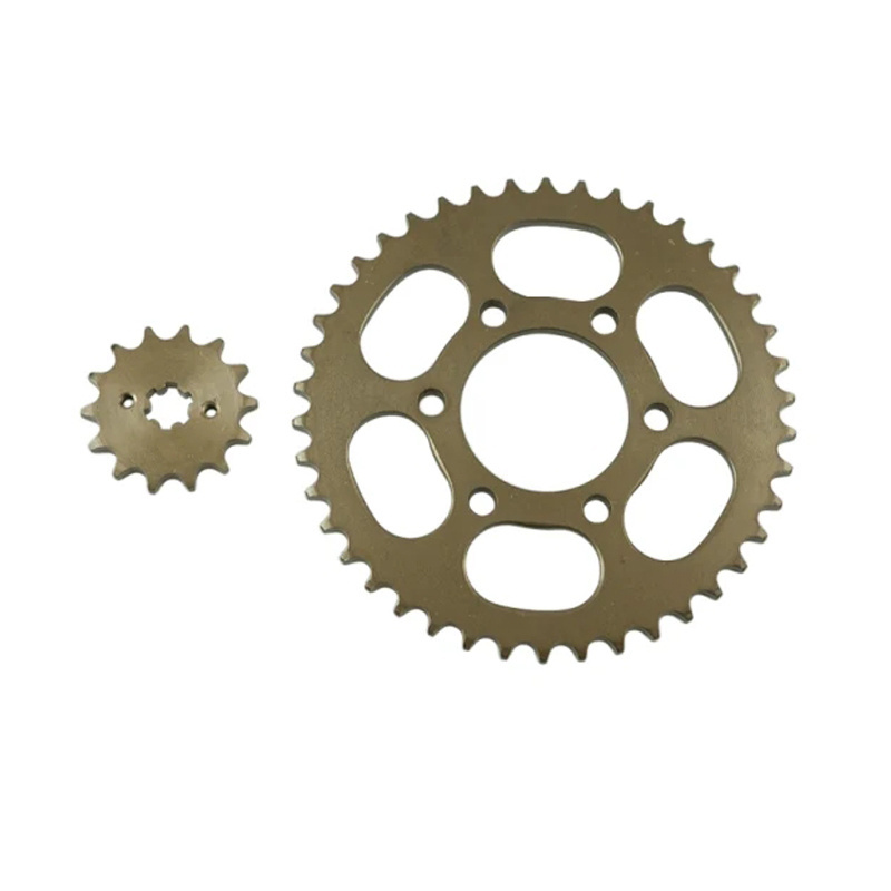 Motorcycle Accessories 20Crmuti 45# Steel Sprockets With Chain