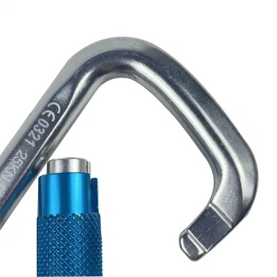 High Load Bearing Safety Climbing Carabiner Hook Auto Lock Steel Carabiner