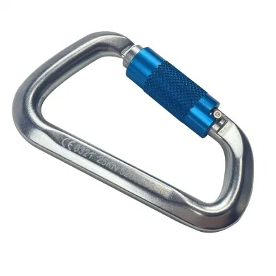 High Load Bearing Safety Climbing Carabiner Hook Auto Lock Steel Carabiner