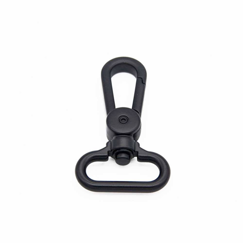 Snap Hook Bag hardware Matte Black 25mm Dog Keychain Metal Swivel Snap Hook