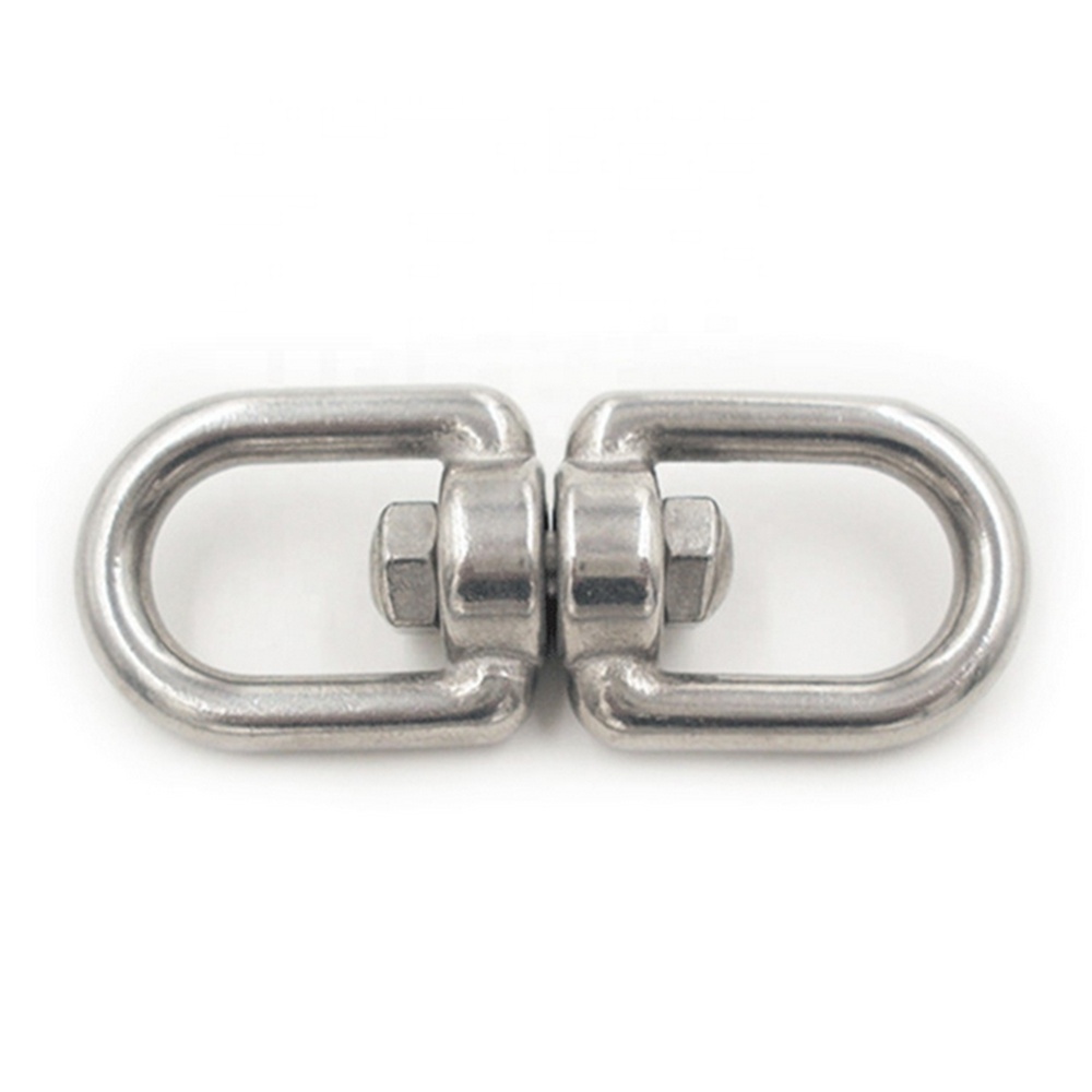 Double Ended Chain Swivel Rigging Connector M8 M10 304 Stainless Steel Chain Swivel with Eye Eye