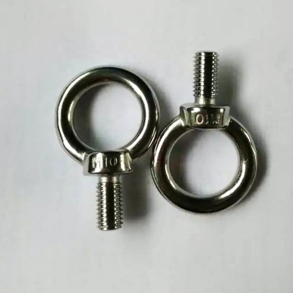 M6 M8 M10 M12 Eye Bolt JIS B 1168 Standard Stainless Steel Eye Bolt AISI304/316 High Polished Surface Lifting Bolt