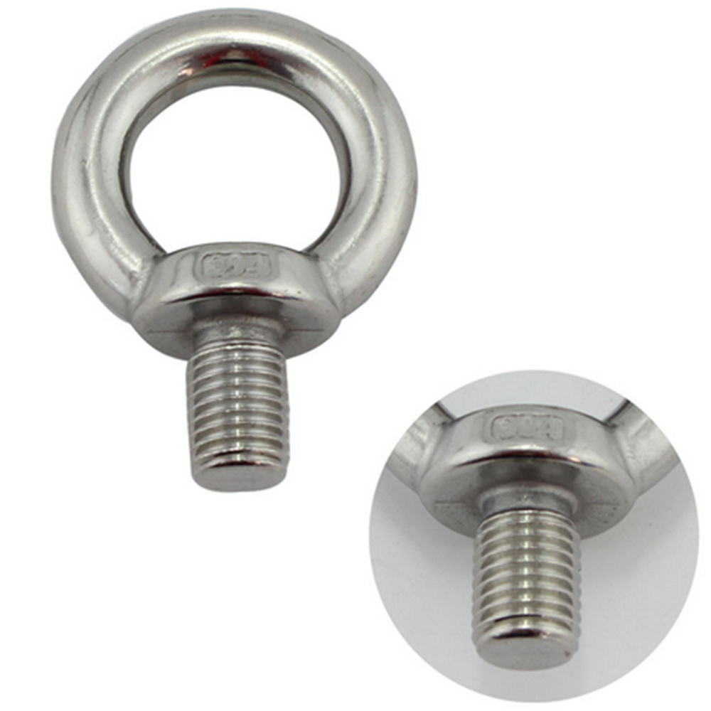 M6 M8 M10 M12 Eye Bolt JIS B 1168 Standard Stainless Steel Eye Bolt AISI304/316 High Polished Surface Lifting Bolt