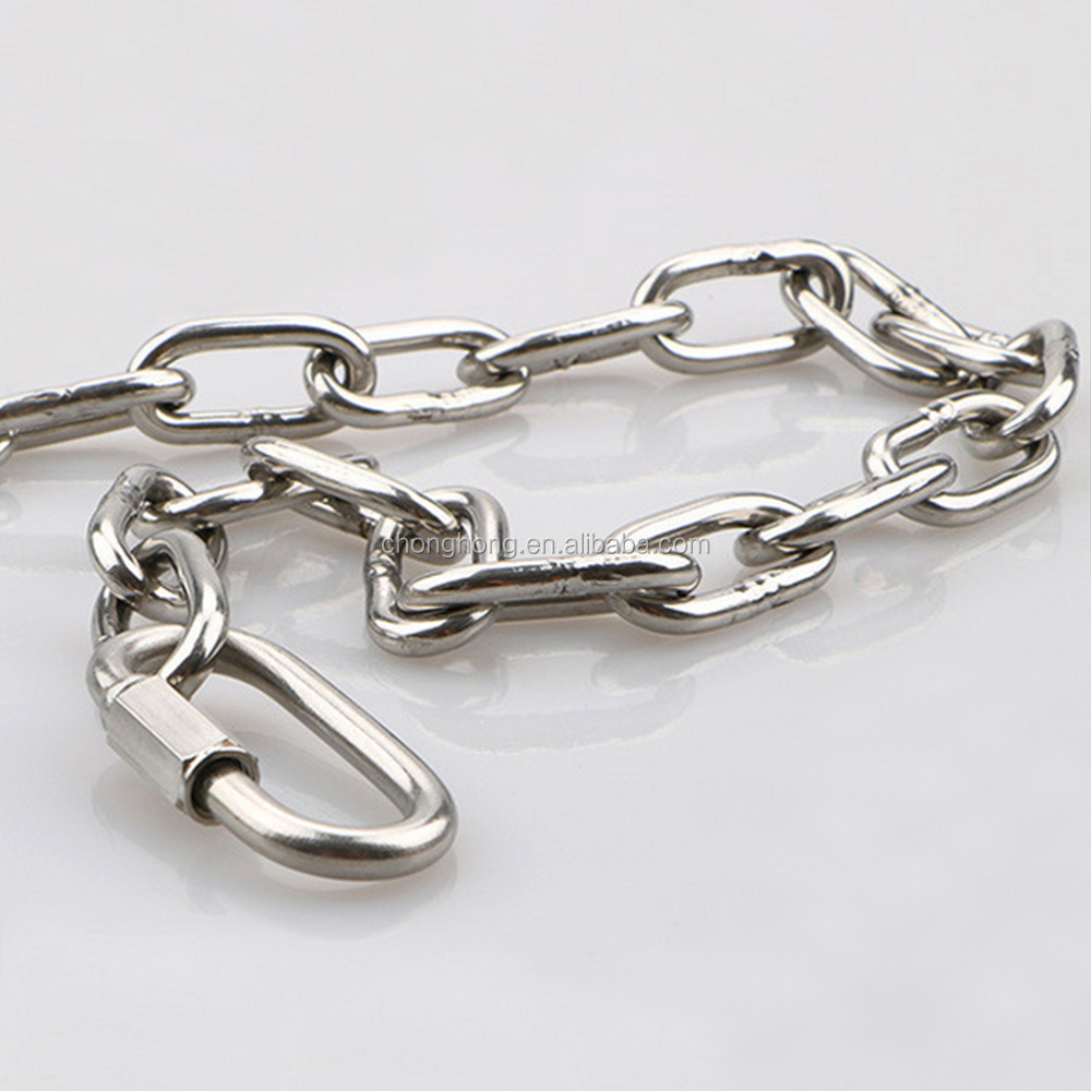 G30 DIN766 Short Link DIN763 Long link Medium ASTM80 NACM90 JIS Standard AISI316 AISI304 316 Stainless Steel Chain