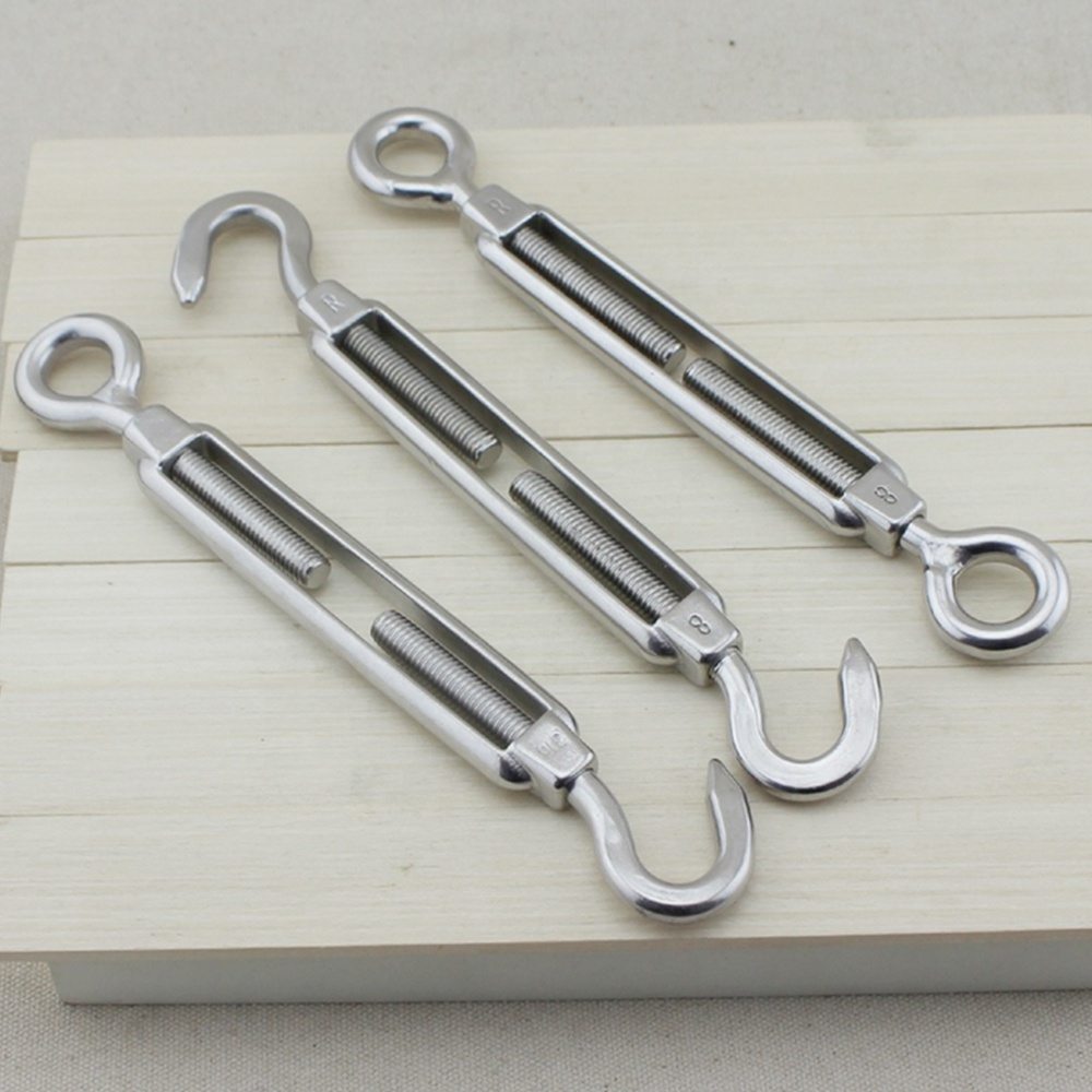 Open Body Turnbuckle Stainless Steel Made in AISI304/AISI316,Customization Standard or Nonstandard Wire Rope Turnbuckle