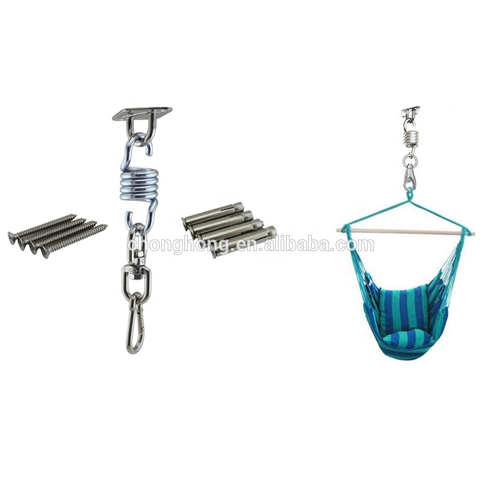 Stainless Steel Hammock Chair Hanging Kit for Yoga Hammock Swing Chair Indoor Outdoor Relaxation