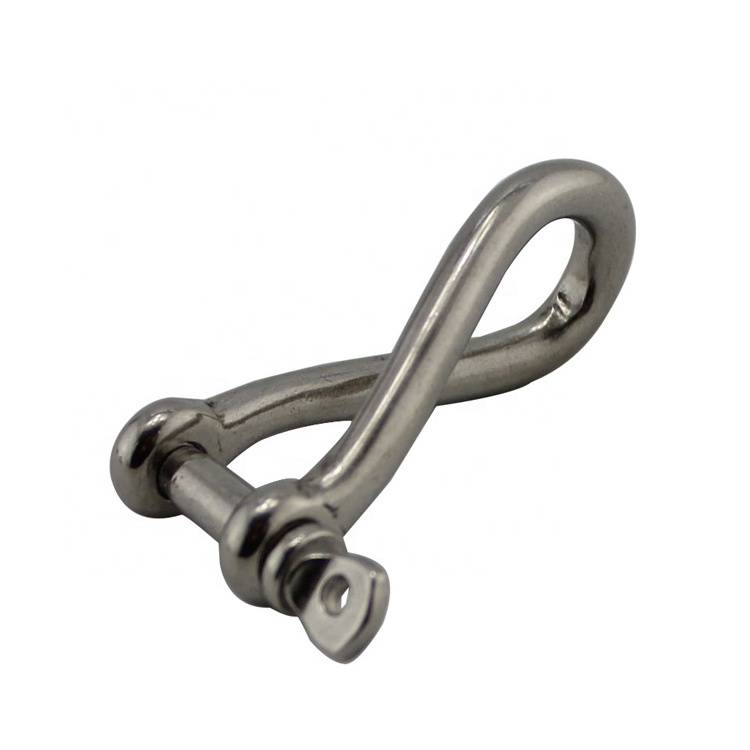 8mm Stainless steel shackle twist shackle collar pin shackle