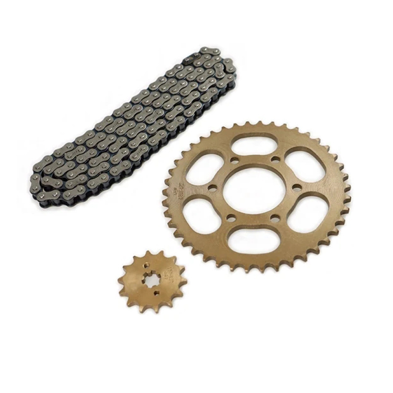 Motorcycle Accessories 20Crmuti 45# Steel Sprockets With Chain