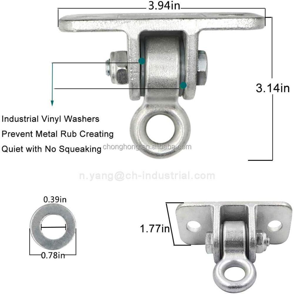 Heavy Duty Brackets with Locking Snap Hooks Yoga Trapeze Swing Set Hangers for Porch, Patio, Playground