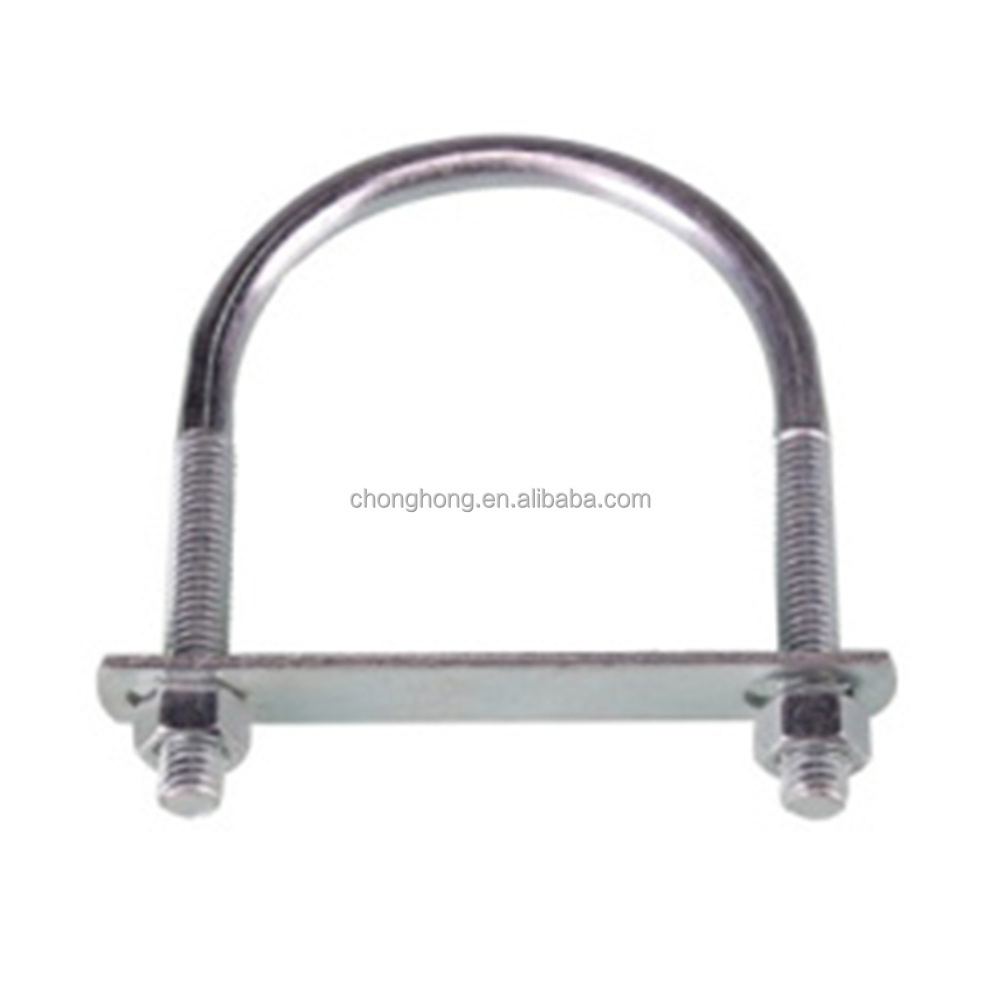 High Quality Low Price Carbon Steel Stainless Steel Clamp U-bolt U Type Hoop Tube Card Galvanized U Bolt