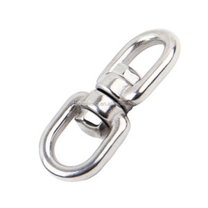 Double Ended Chain Swivel Rigging Connector M8 M10 304 Stainless Steel Chain Swivel with Eye Eye