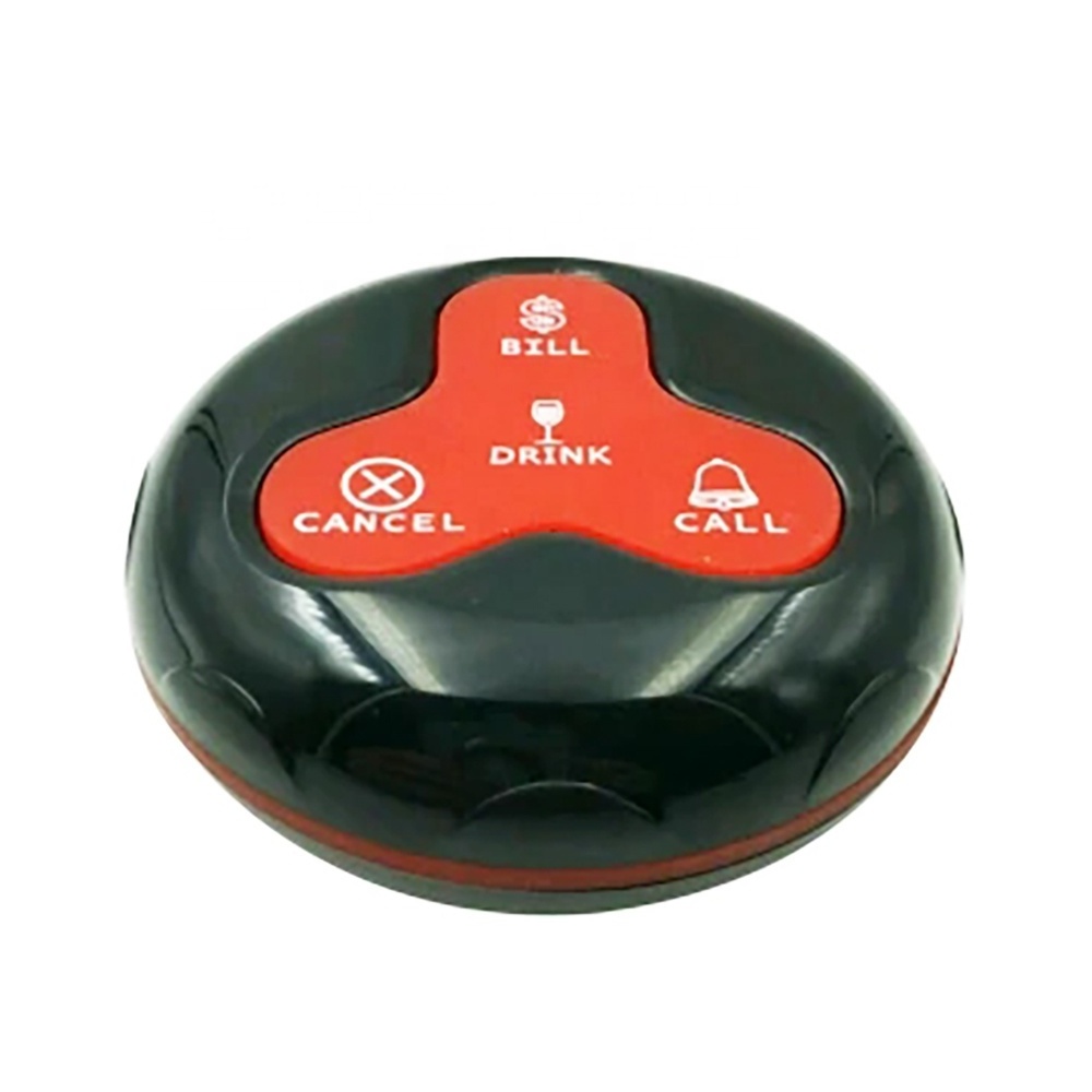 Wireless Waiter Call Buzzer System Table Bell Bill Service Cafe Calling System