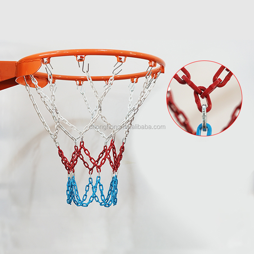 Alloy Steel Basketball Steel Net Chain Galvanized Basketball Steel Net Powder Coated Basketball Net