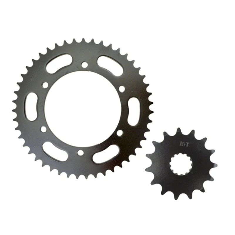 Motorcycle Accessories 20Crmuti 45# Steel Sprockets With Chain