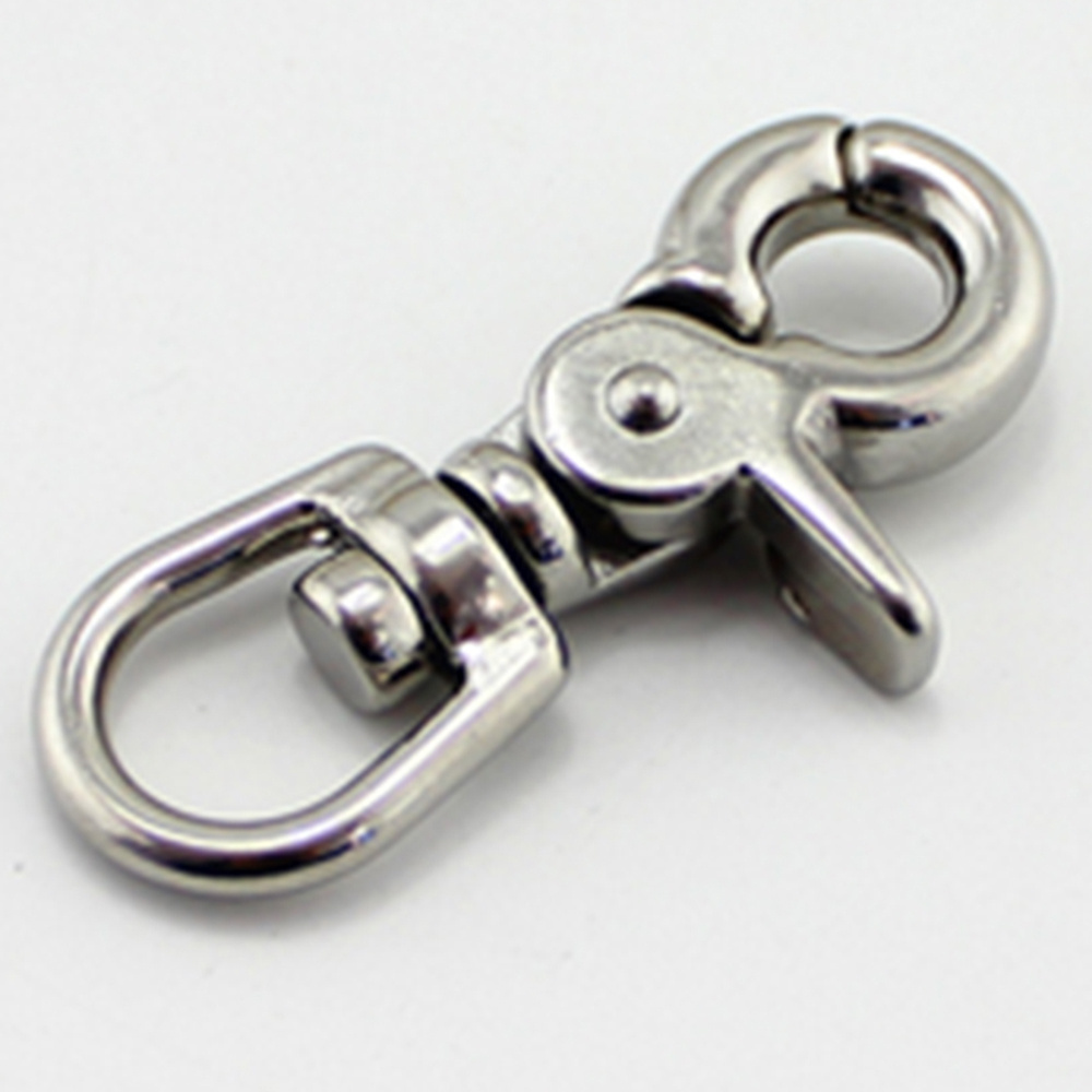 Stainless Steel Trigger Snap Hook SS304 316 Swivel Eye Lobster Clasps Buckles Metal Snap Hook for Handbag