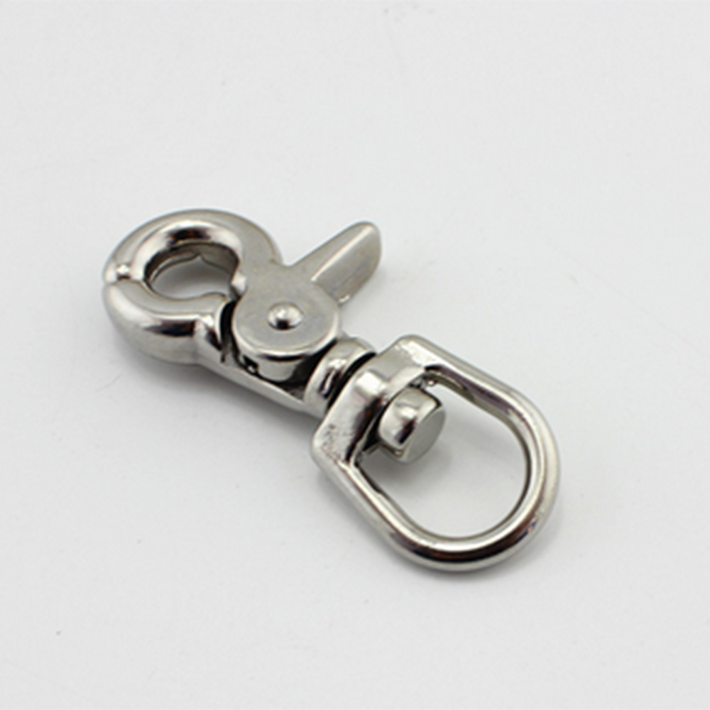 Stainless Steel Trigger Snap Hook SS304 316 Swivel Eye Lobster Clasps Buckles Metal Snap Hook for Handbag