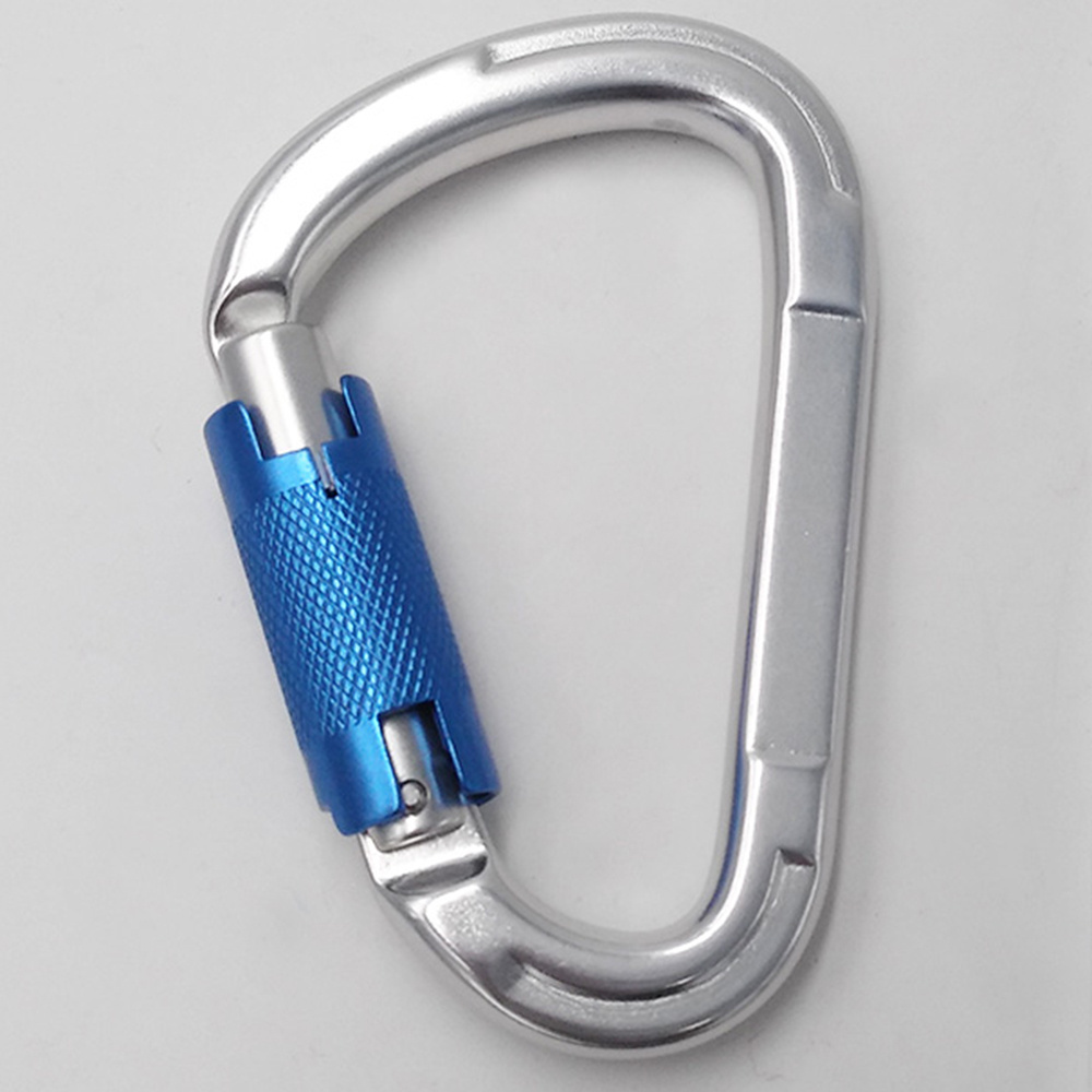 High Tensile Aluminum Ally Climbing Carabiner Hook with Autolock China Supplier