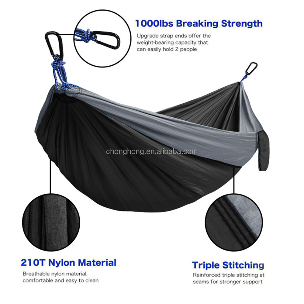 Outdoors Backpacking Survival or Travel Single & Double parachute Hammocks/camping hammock