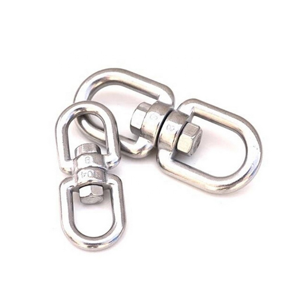 Double Ended Chain Swivel Rigging Connector M8 M10 304 Stainless Steel Chain Swivel with Eye Eye