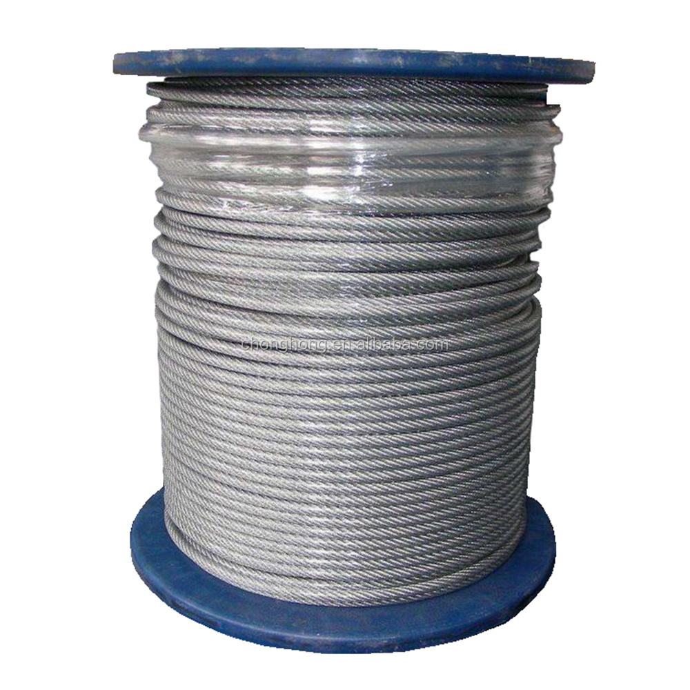 Wholesale Price Steel Cable Rope 6x19+FC Ropes Wire 6mm 8mm 10mm Galvanized Steel Wire Rope China Supplier