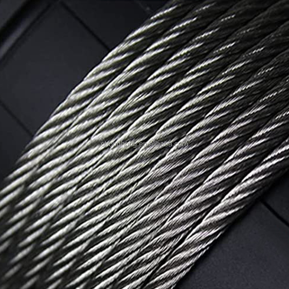 Galvanized Steel Cable 7x7 Strands Construction Wire rope 1/8