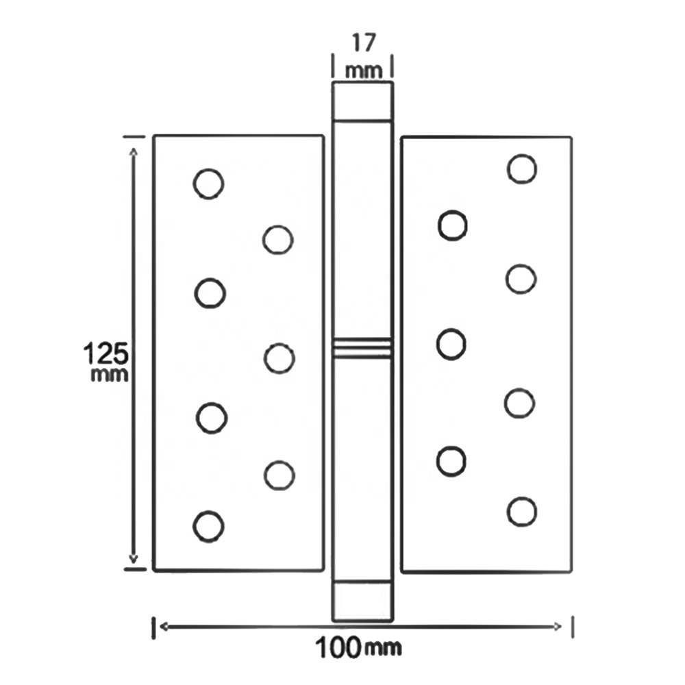 125x100x3mm Stainless Steel Door Hinges / Cabinet Concealed Hinges