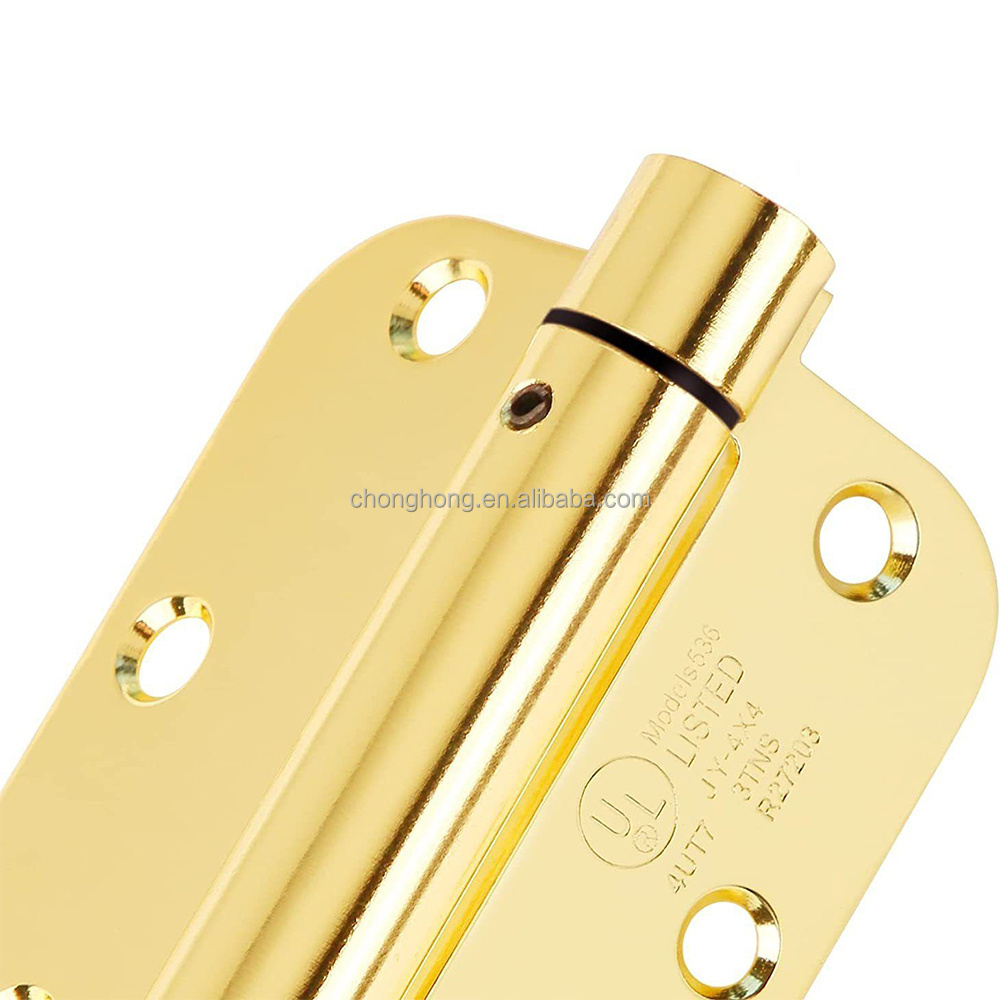 Self-closing Door Closer Hardware Heavy Duty Mute Gate Hinge Thickened Folding Flush Hinge 3.5 inch American Style Spring Hinge