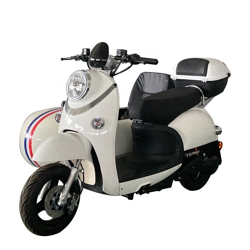 Moped Sidecar electric motorcycles powerful 2000w electric scooters citycoco for adult passenger seat side car