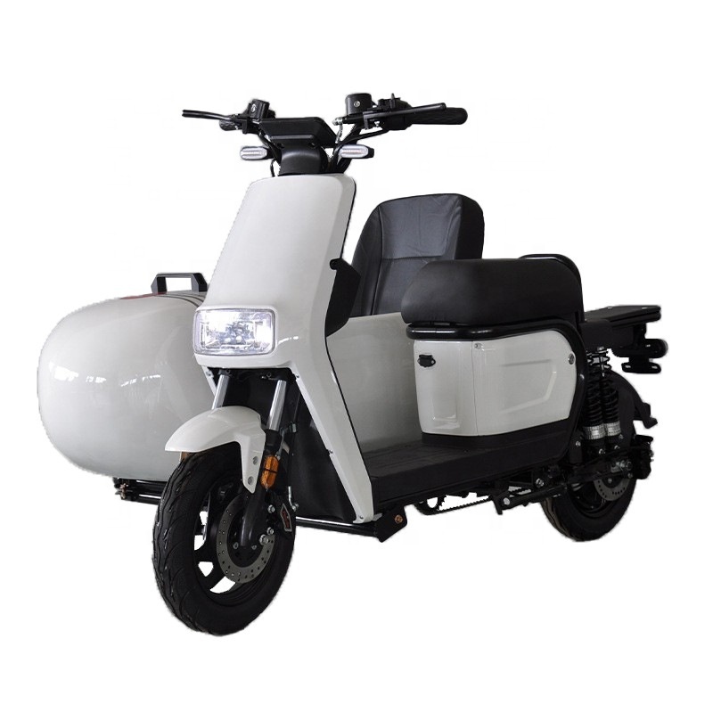 Moped Sidecar electric motorcycles powerful 2000w electric scooters citycoco for adult passenger seat side car